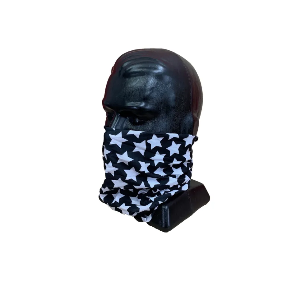 MFH Multi Functional Headwear - Stars Black