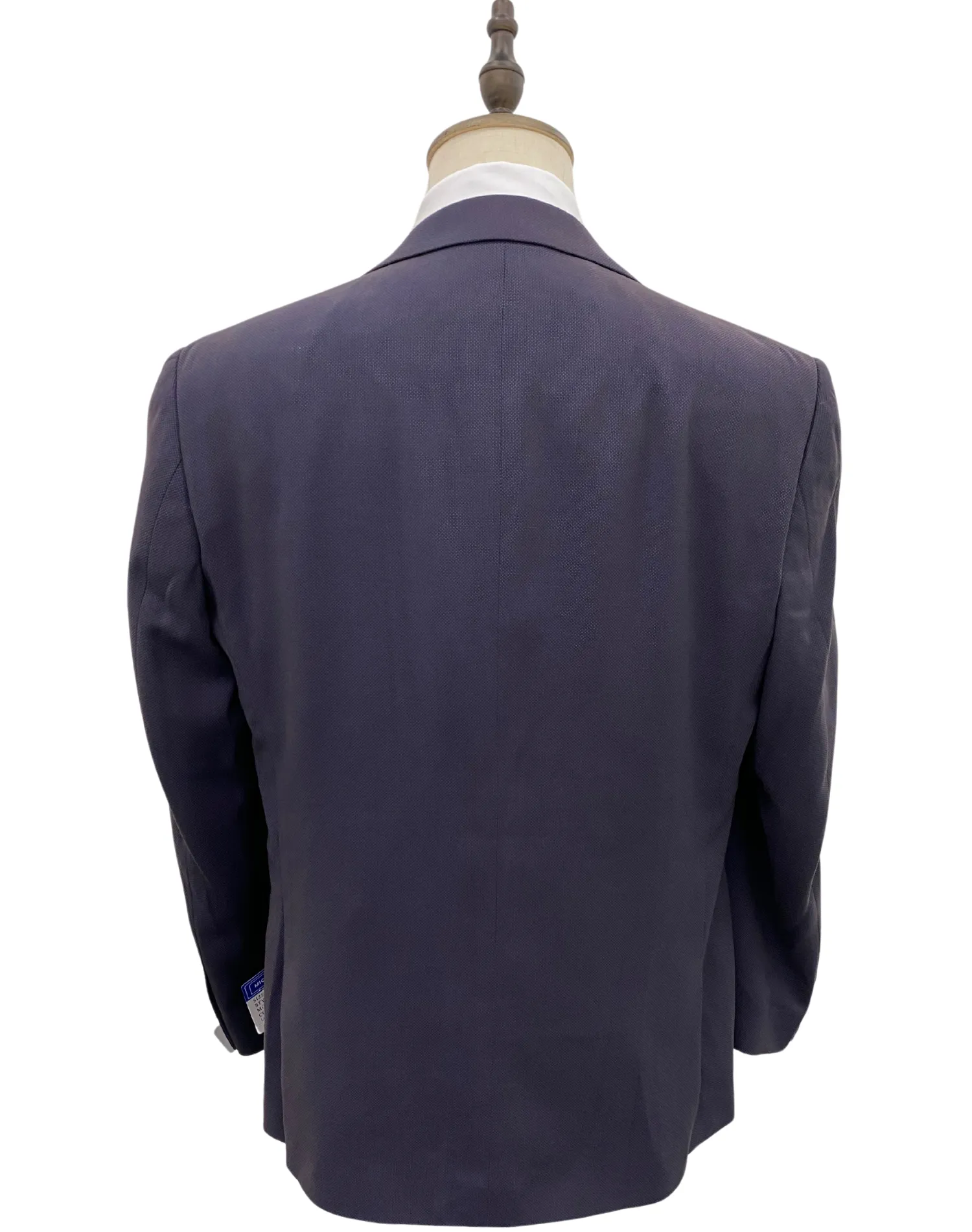 Michael Adams Textured Modern Fit Vested Suit - Egg Plant 3220
