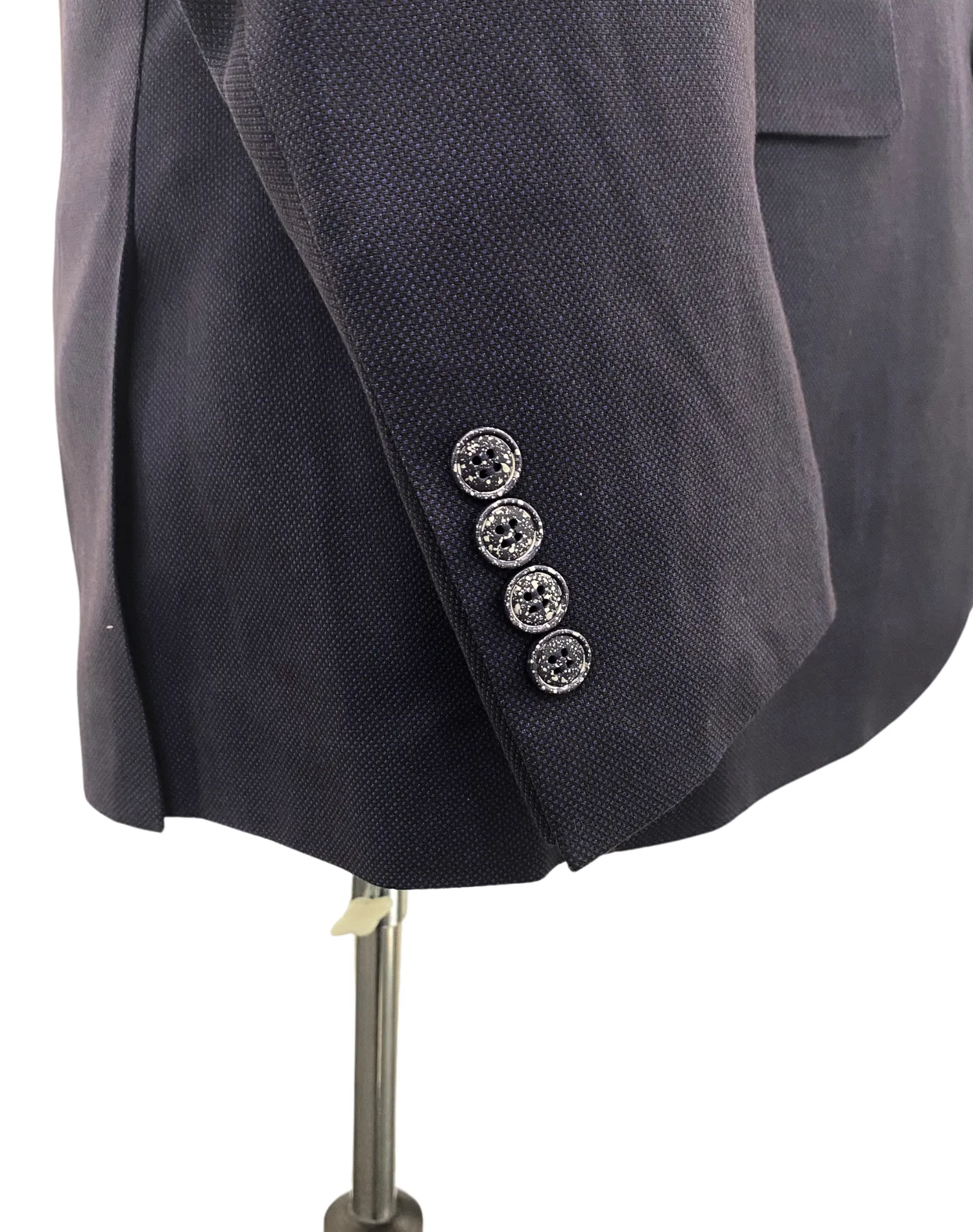 Michael Adams Textured Modern Fit Vested Suit - Egg Plant 3220