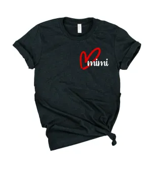 Mimi Heart Shirt | Unisex Crew