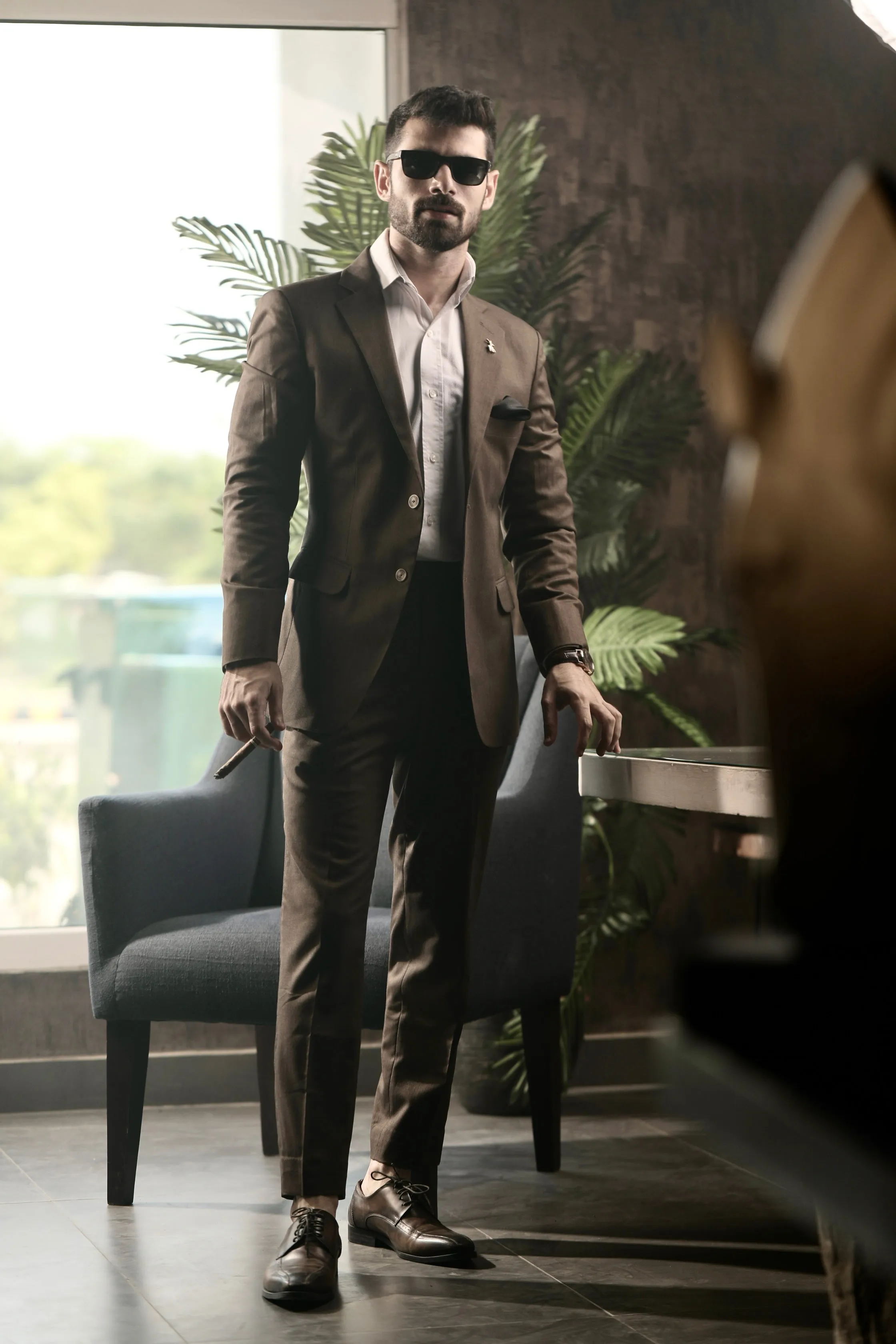 Mocha Brown - Contoured Suit