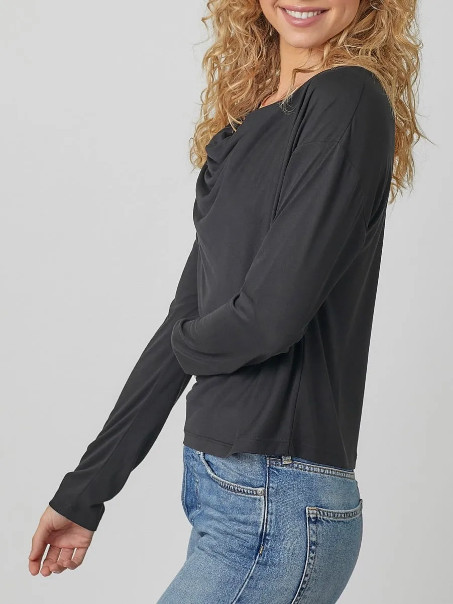Modal Cowl Top - Black