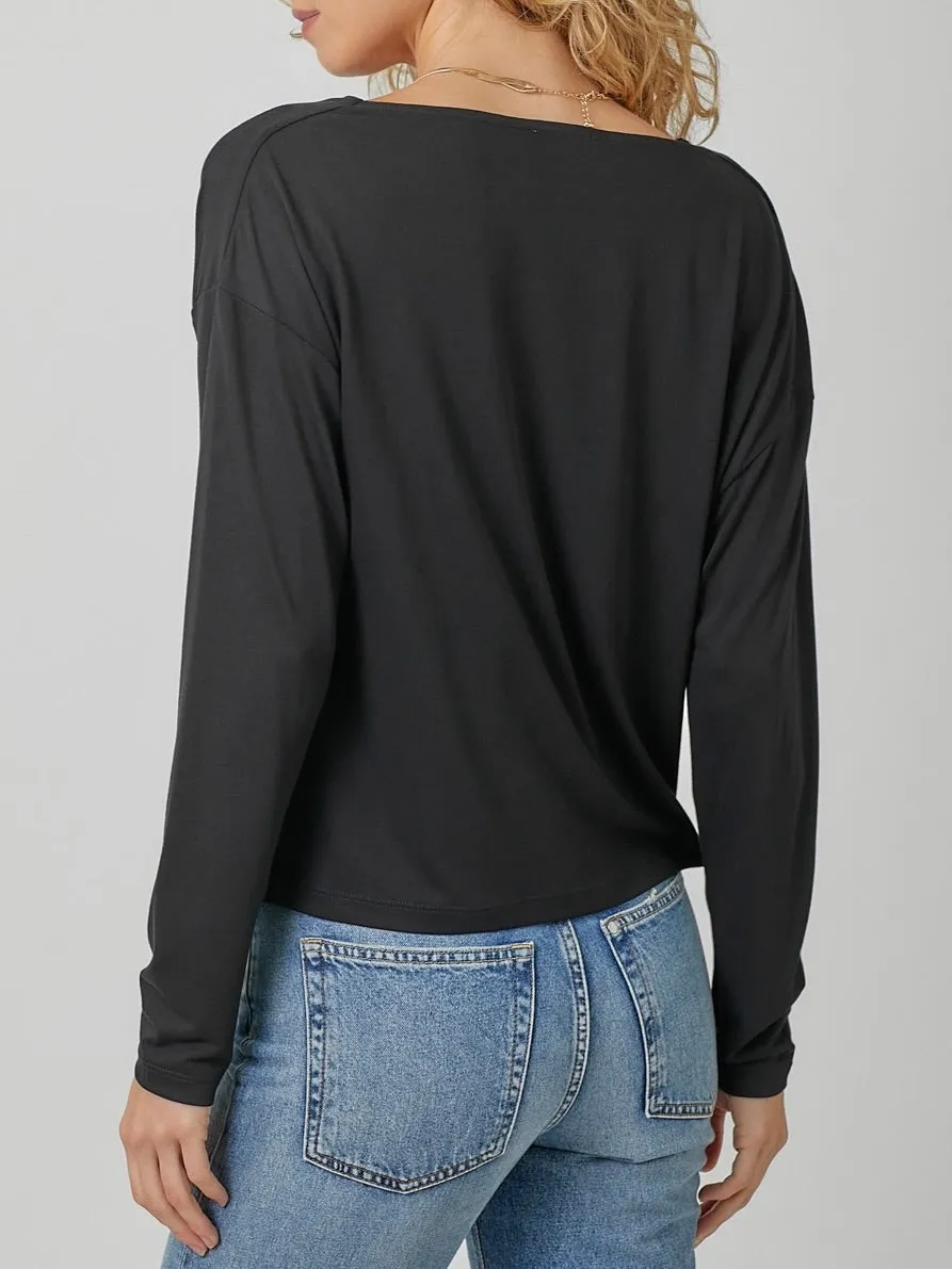 Modal Cowl Top - Black