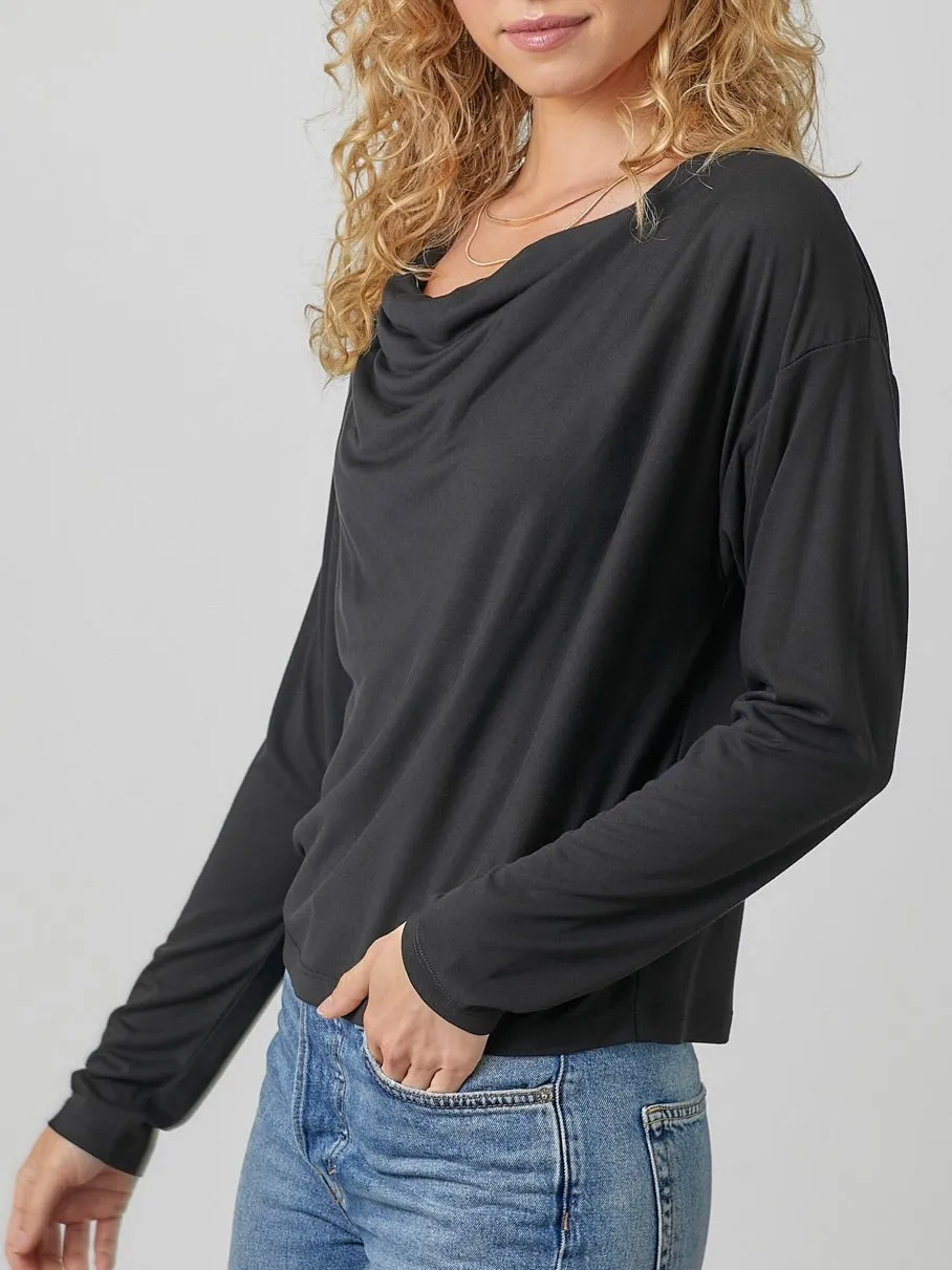 Modal Cowl Top - Black