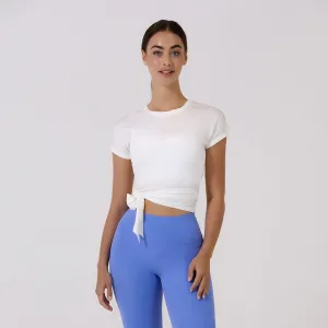 Modal Sustainable Tie-Waist Short Sleeve