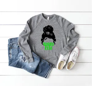 Momster Frankenstein Sweatshirt | Halloween Sweatshirt | Unisex Triblend Sweatshirt