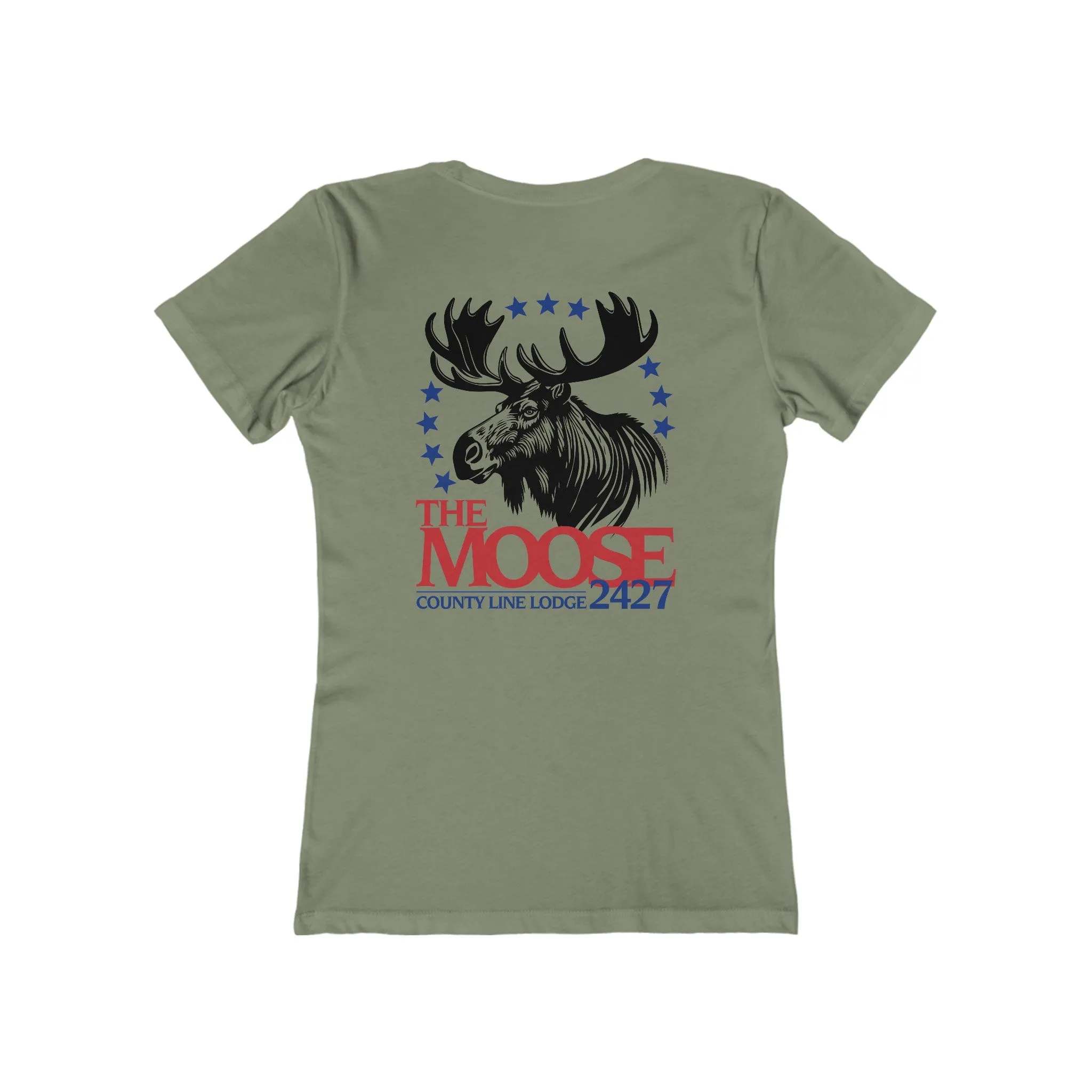 Moose Lodge 2427 - Moose For President - Women's T-Shirt (Front & Back Print)