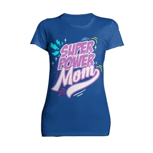 Mother's Day Cartoon Mom Mum Super Power Comic Women's T-Shirt