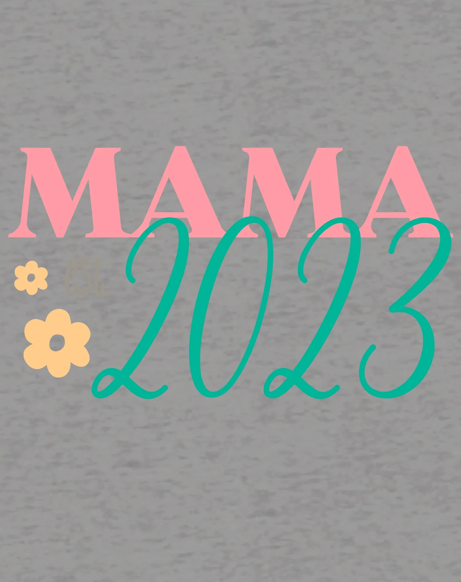 Mother's Day Mama est 2023 Women's T-Shirt
