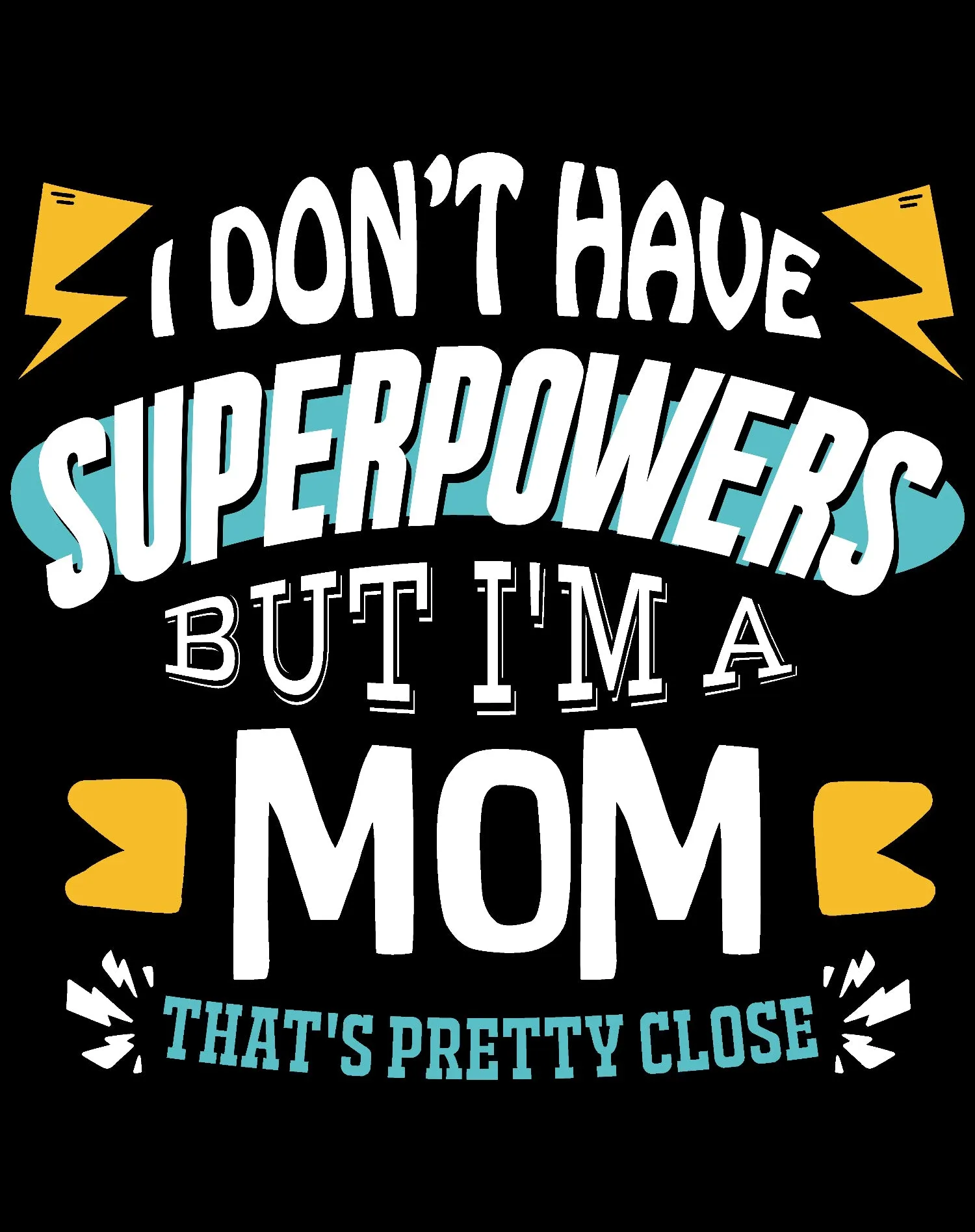 Mother's Day Vintage Mom Mum Superpowers Retro Women's T-Shirt