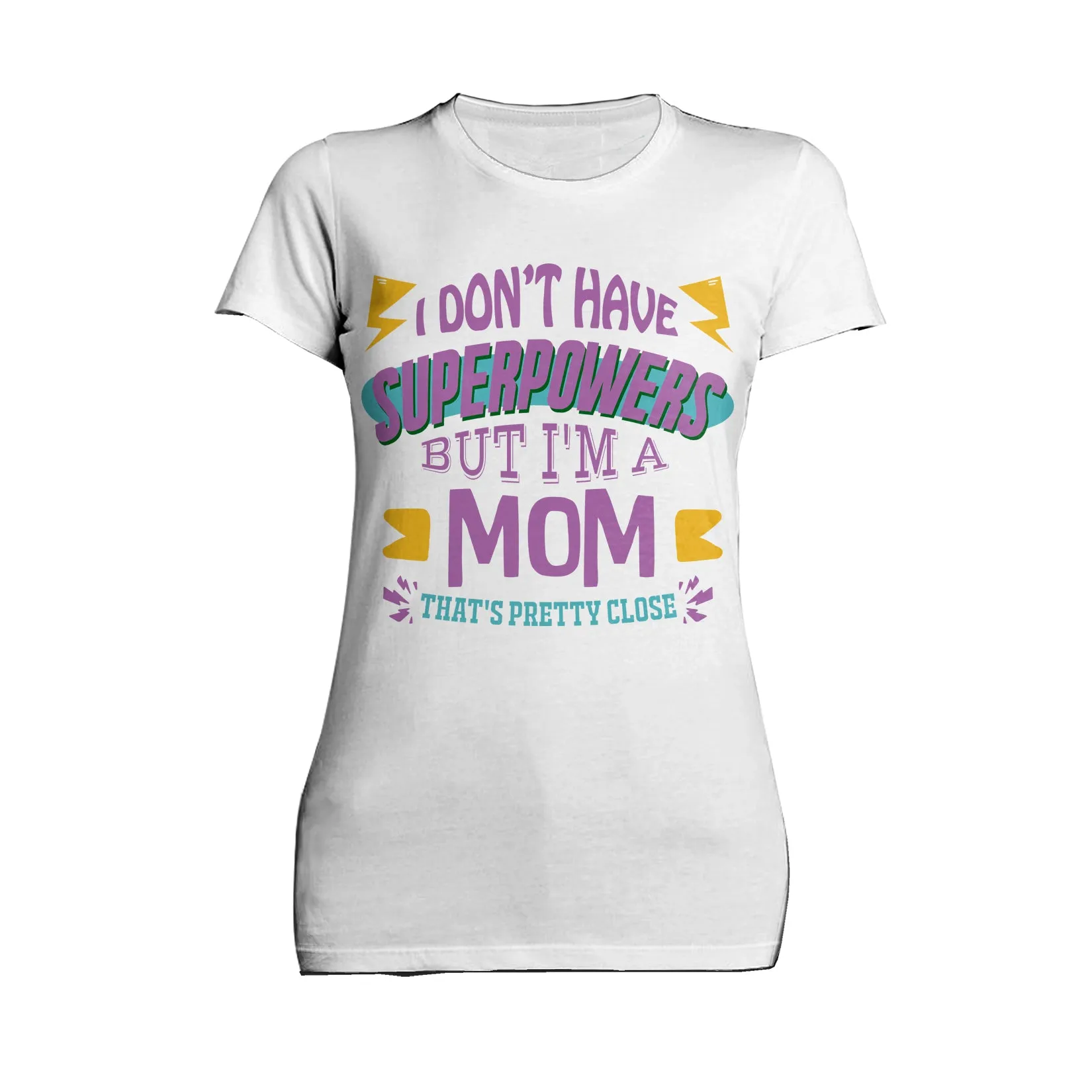 Mother's Day Vintage Mom Mum Superpowers Retro Women's T-Shirt