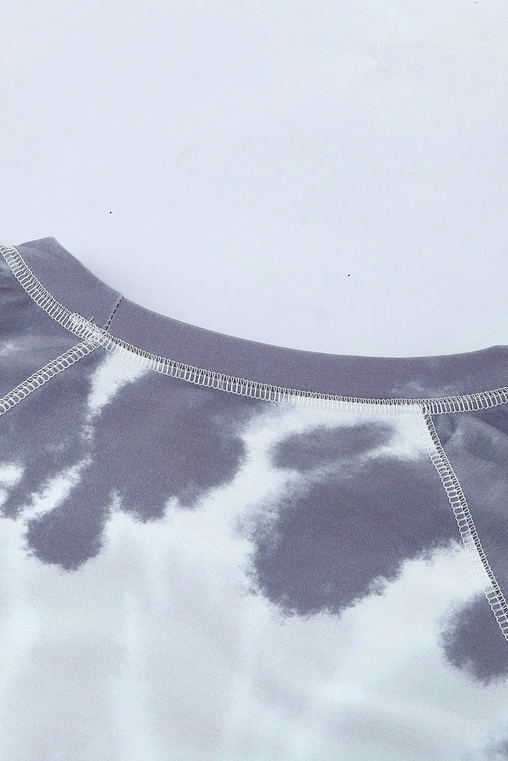 Multicolor Ombre Tie Dye Loose Casual Sweatshirt