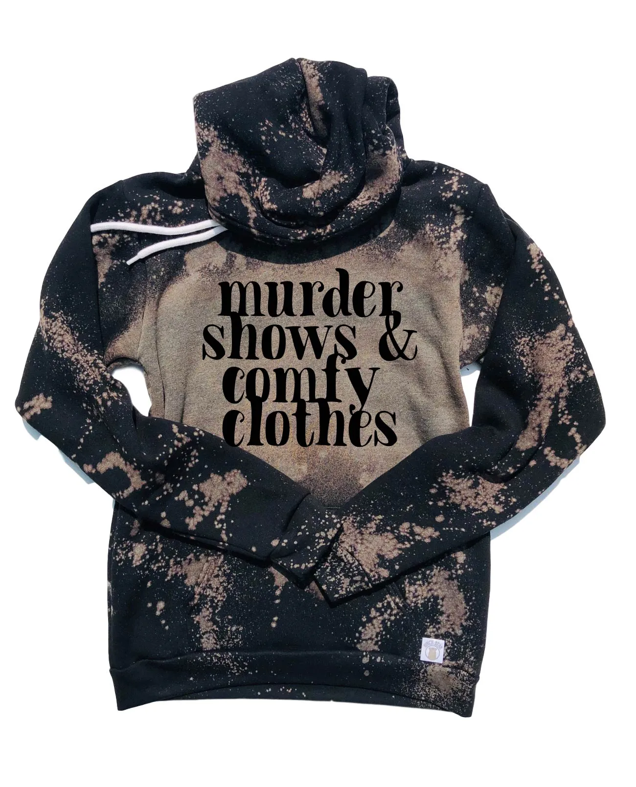 Murder Shows And Comfy Clothes Hoodie | Bleached Halloween Hoodie | Soft Unisex Fleece Hoodie