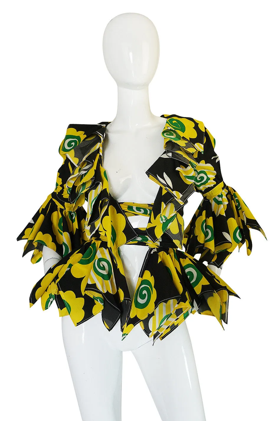 Museum Held 1969 Ossie Clark Top w Celia Birtwell Candy Flower Print