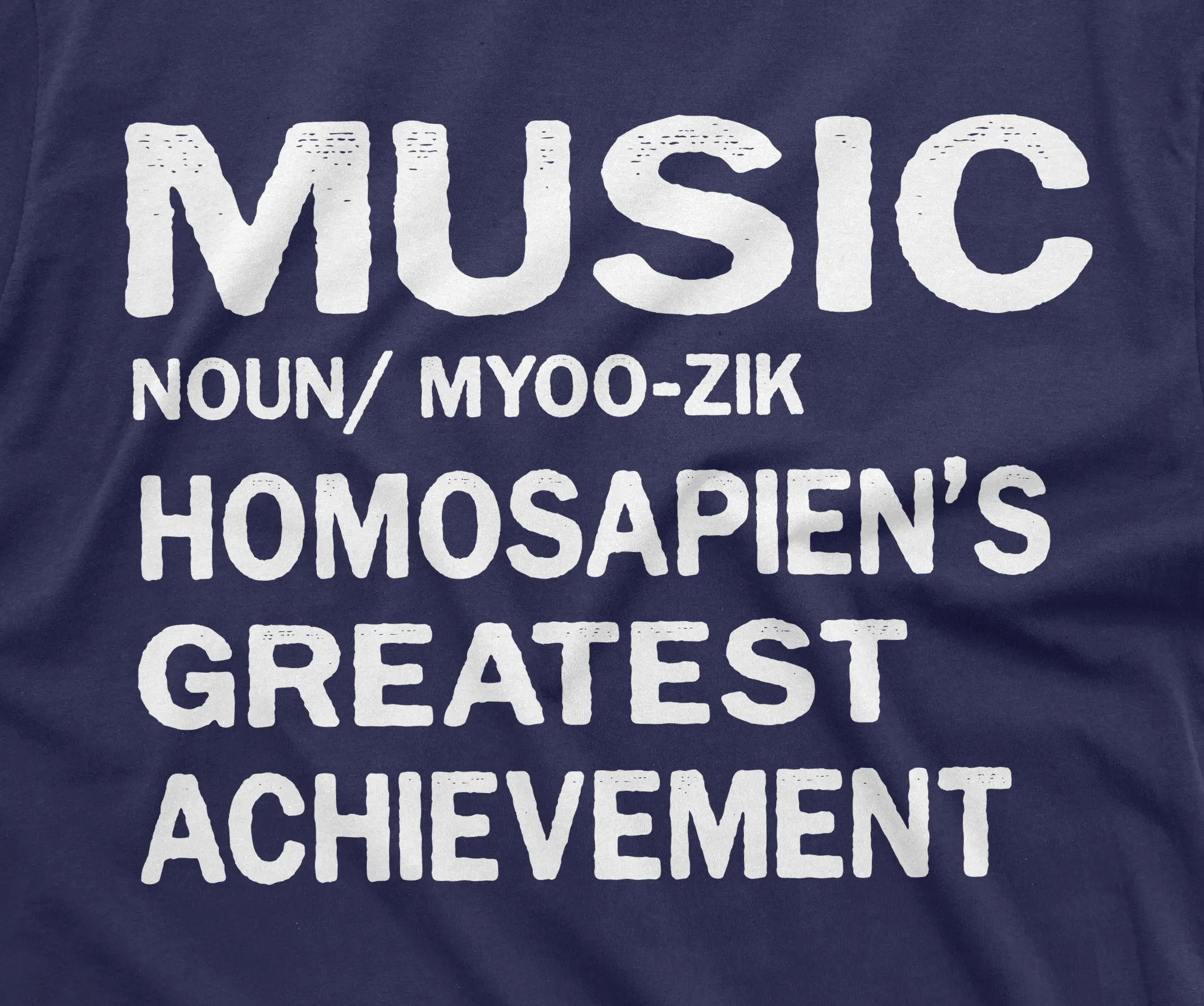 Music definition T-shirt Homosapien's Greatest Achievement Tee Musician Guitar Piano shirt