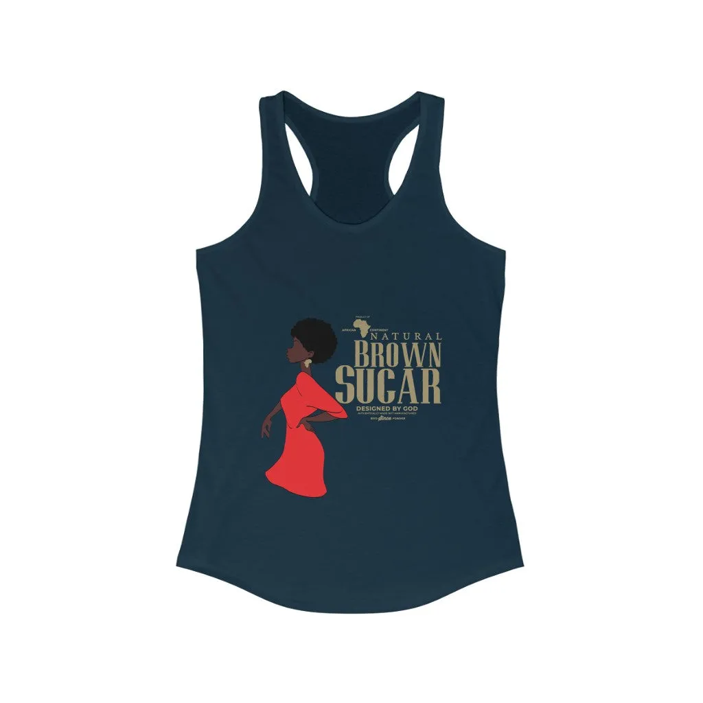 Natural Black Sugar Racerback Tank (Womens)