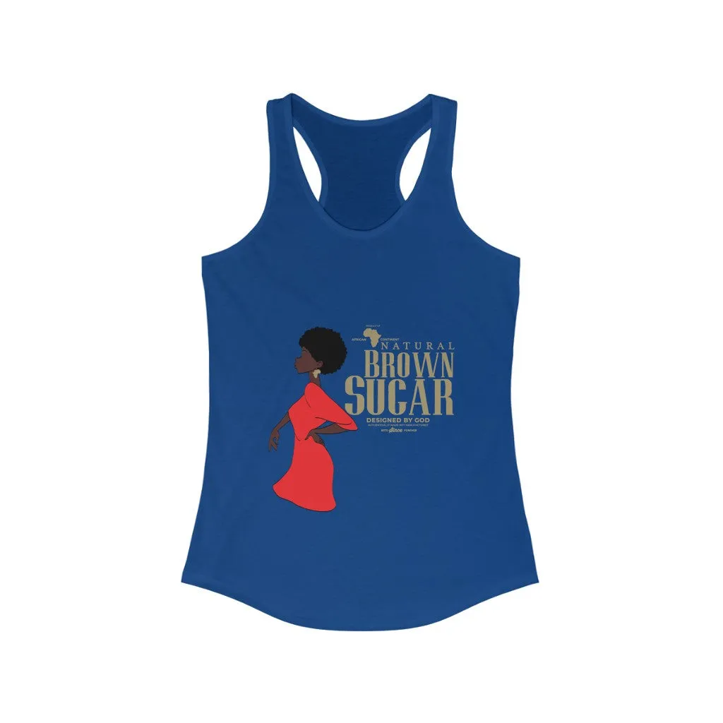 Natural Black Sugar Racerback Tank (Womens)