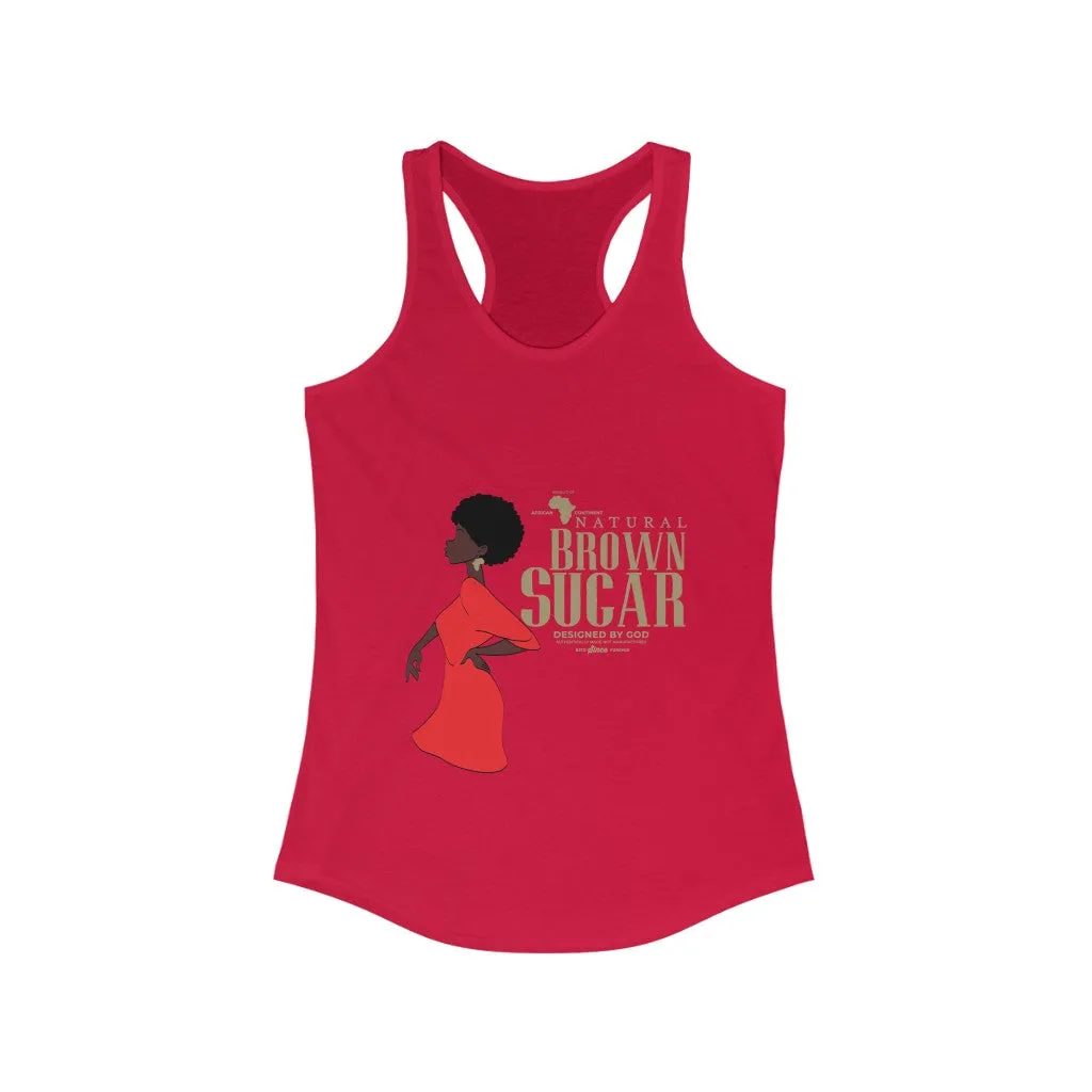 Natural Black Sugar Racerback Tank (Womens)