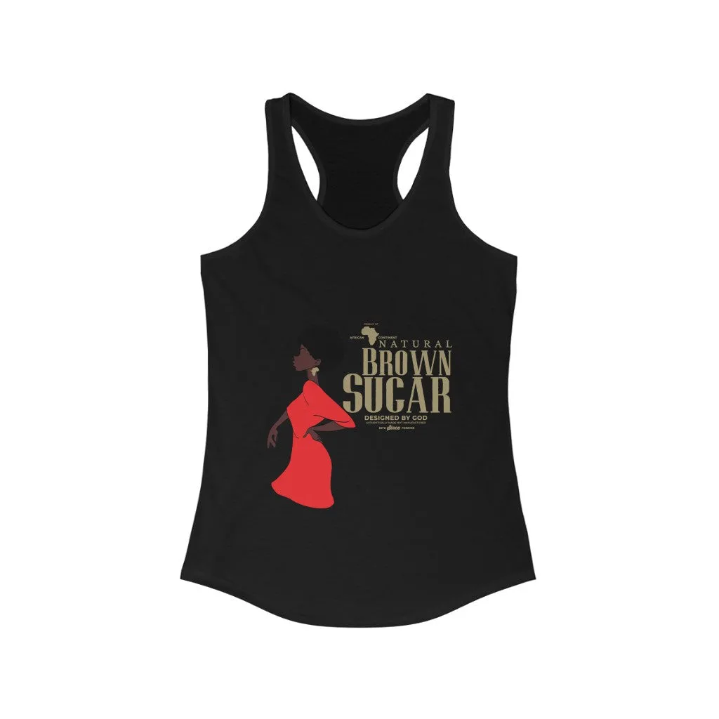 Natural Black Sugar Racerback Tank (Womens)