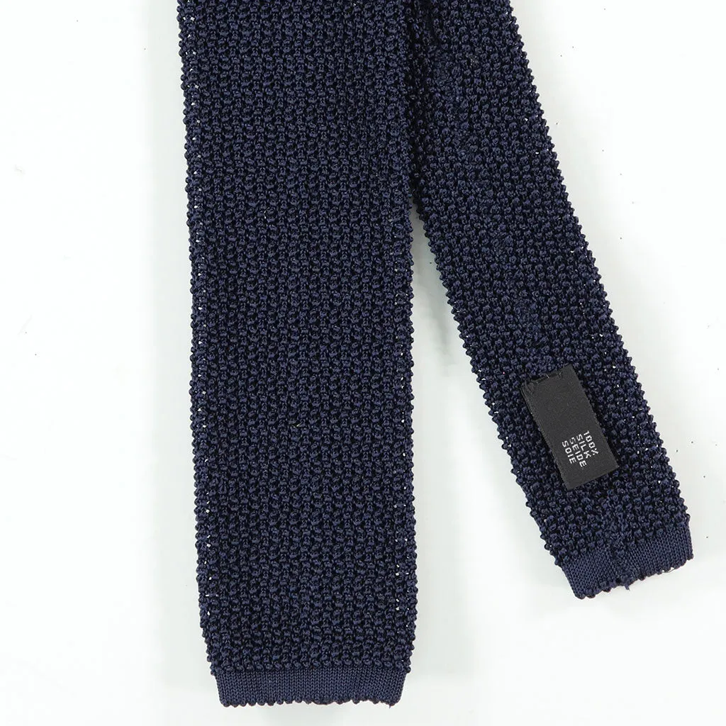 Navy Knit Tie