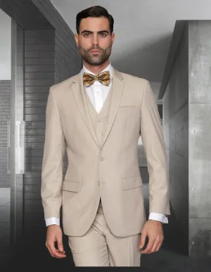 NESTOR TAN SLIM FIT 3 PC SUIT