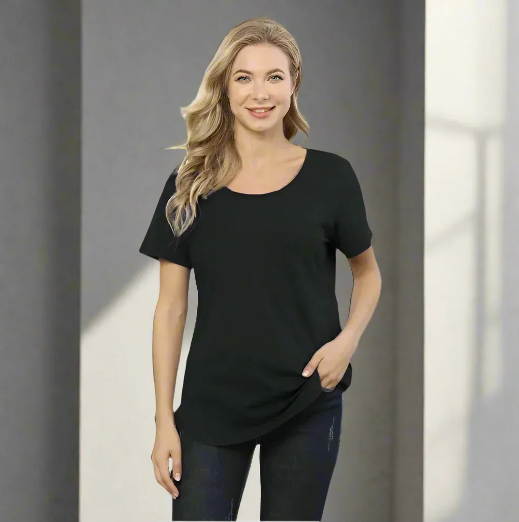 Nursing   Maternity Short Sleeve Shirt