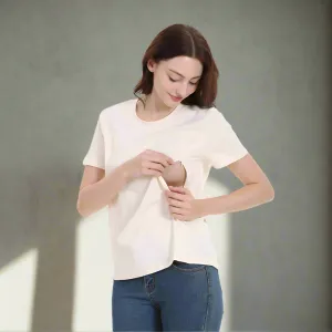 Nursing   Maternity Short Sleeve Shirt