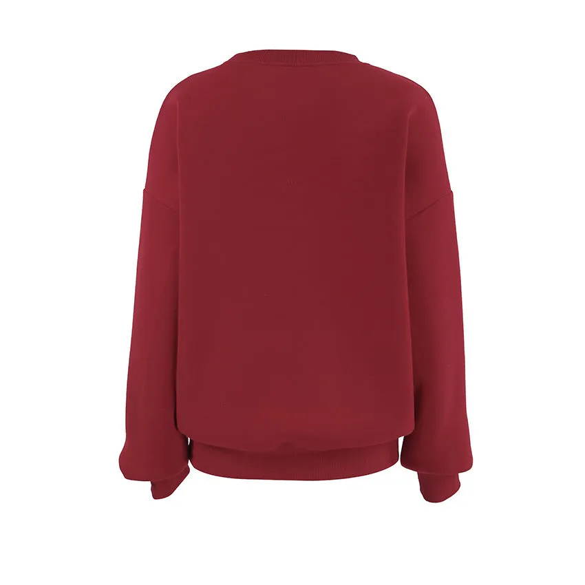 O-Neck Long Sleeve Pullover Top