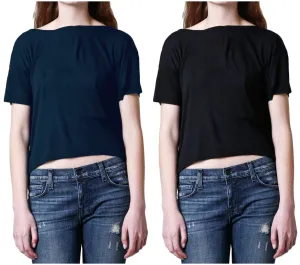 OAK NYC Women's Deep Cowl Tee WT017 $68 NEW