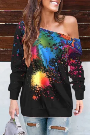 Off-shoulder Sexy Long Sleeve Top