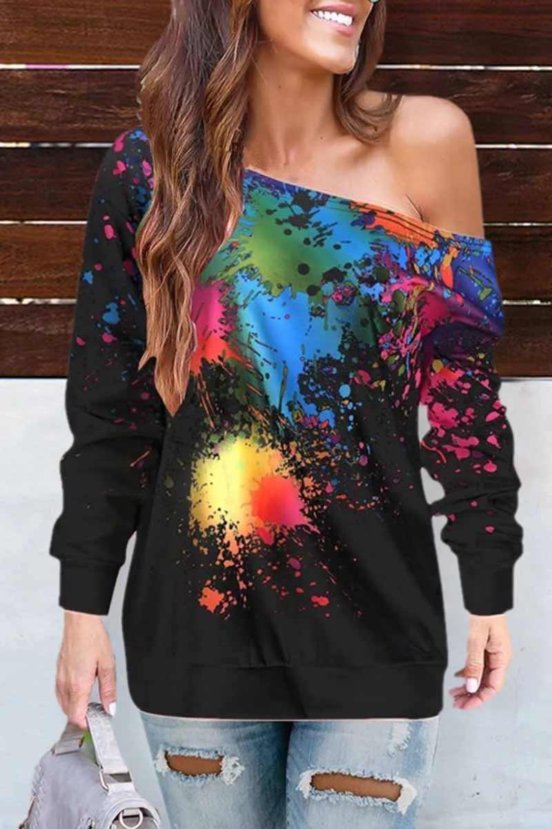 Off-shoulder Sexy Long Sleeve Top