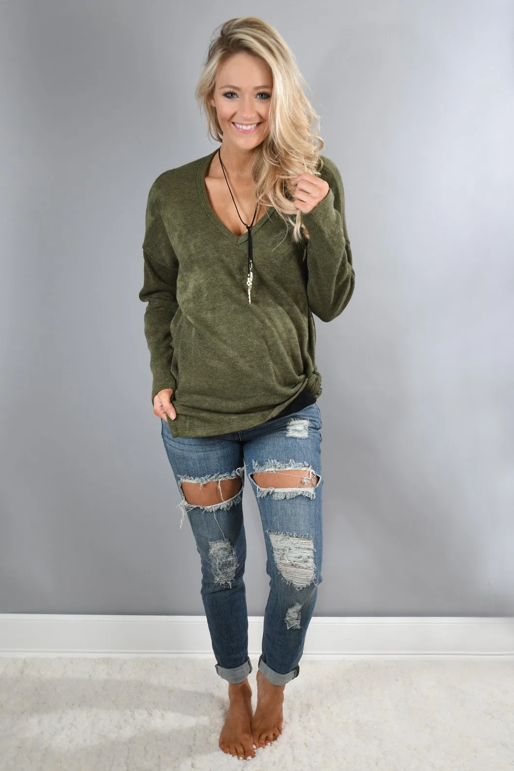 Olive Suits You Sweater