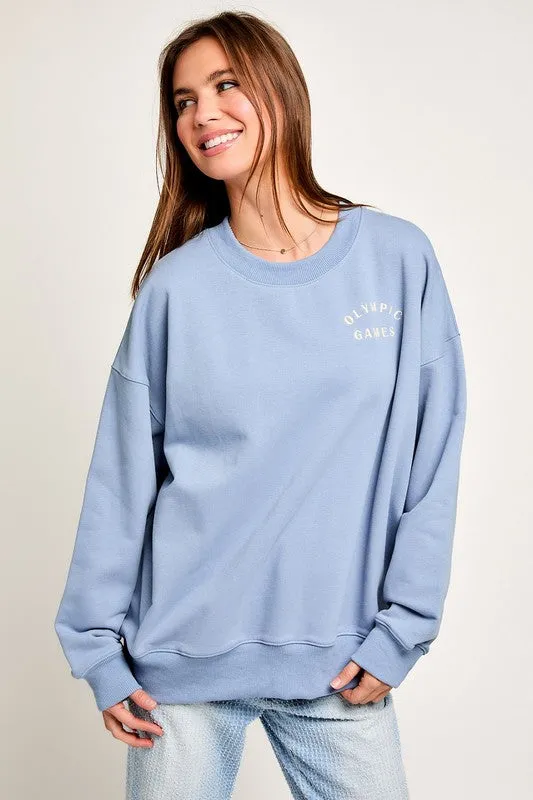 OLYMPIC GAMES EMBO LONG SLEEVE SWEATSHIRT