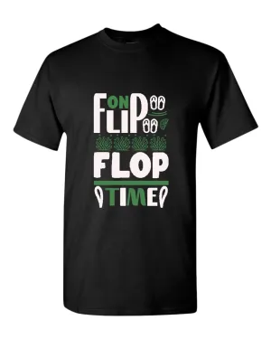 On flip flop time t-shirt, summer t-shirt, beach party t-shirt