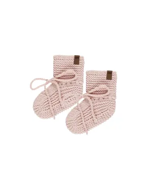ORGANIC Knit Booties || Bubblegum