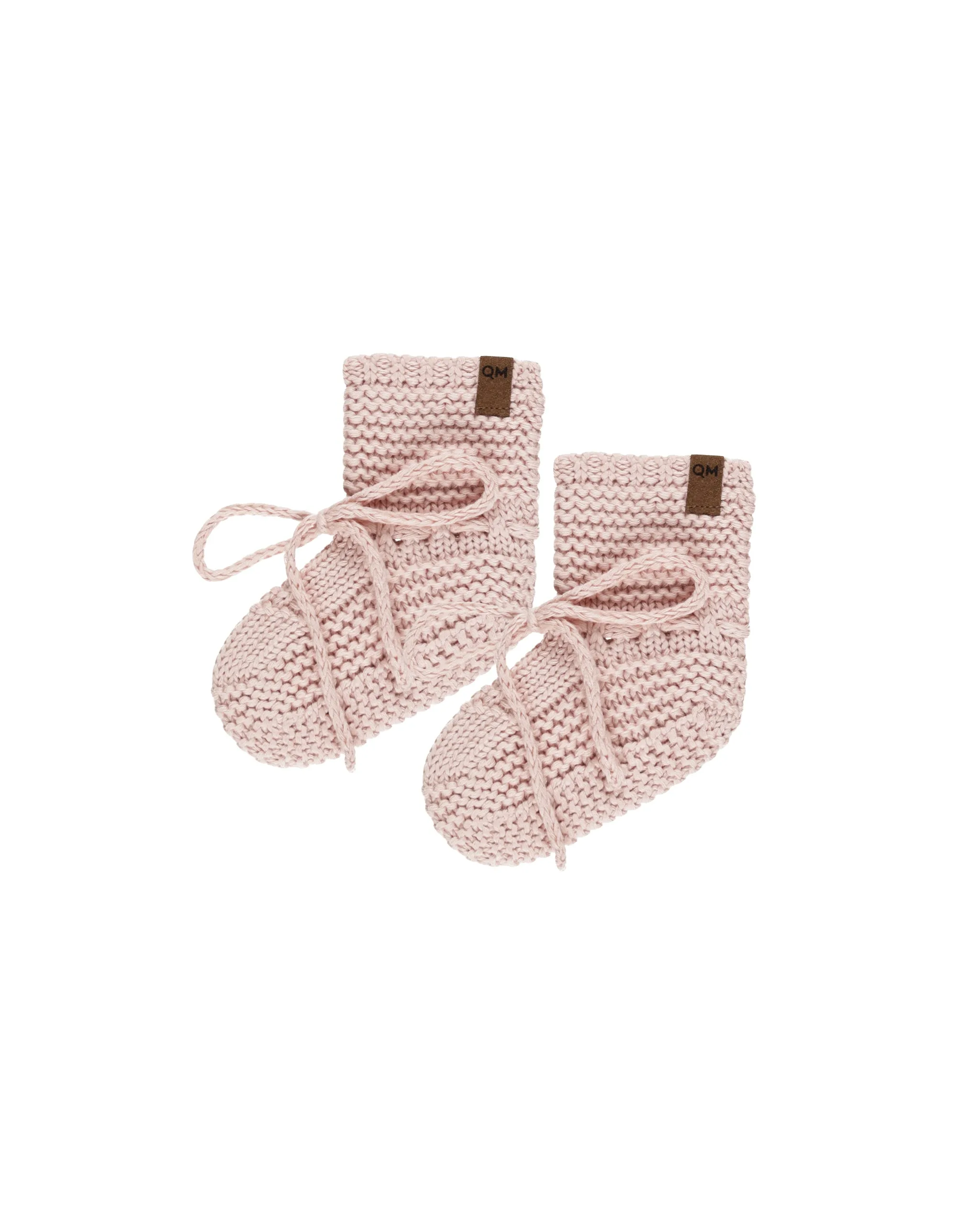 ORGANIC Knit Booties || Bubblegum