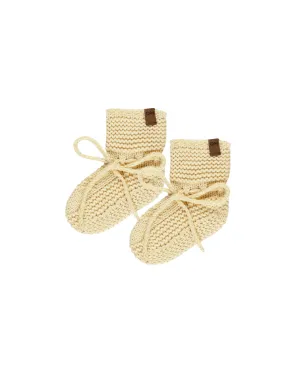 ORGANIC Knit Booties || Yellow