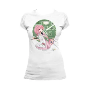 Otaku Caf̩e Jiggly Official Women's T-shirt (White)