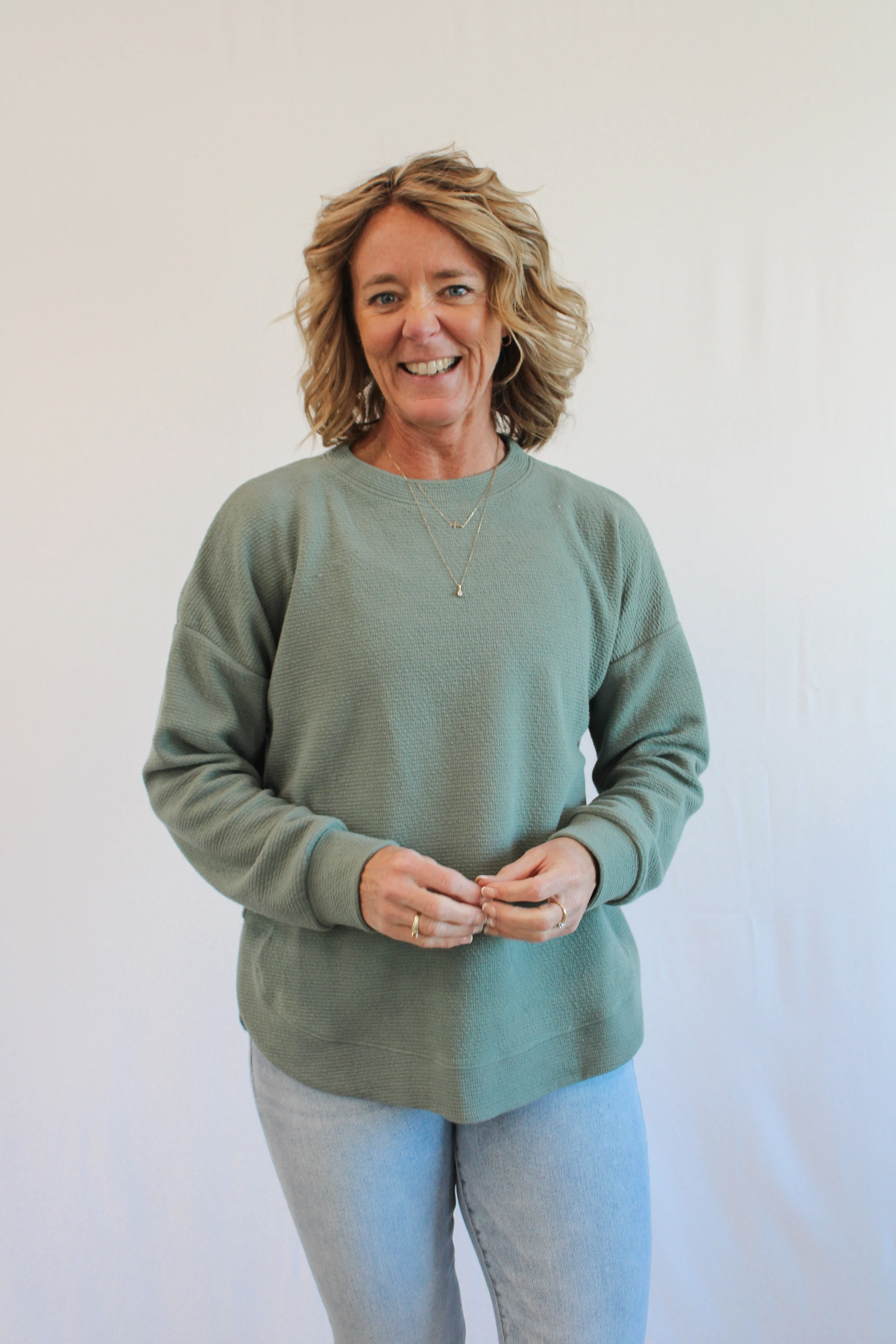 PARSON RIBBED LONG SLEEVE
