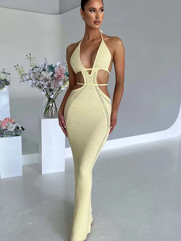 Patchwork Lace-Up Dress Women
