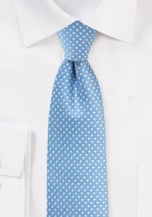 Periwinkle Pin Dot Necktie