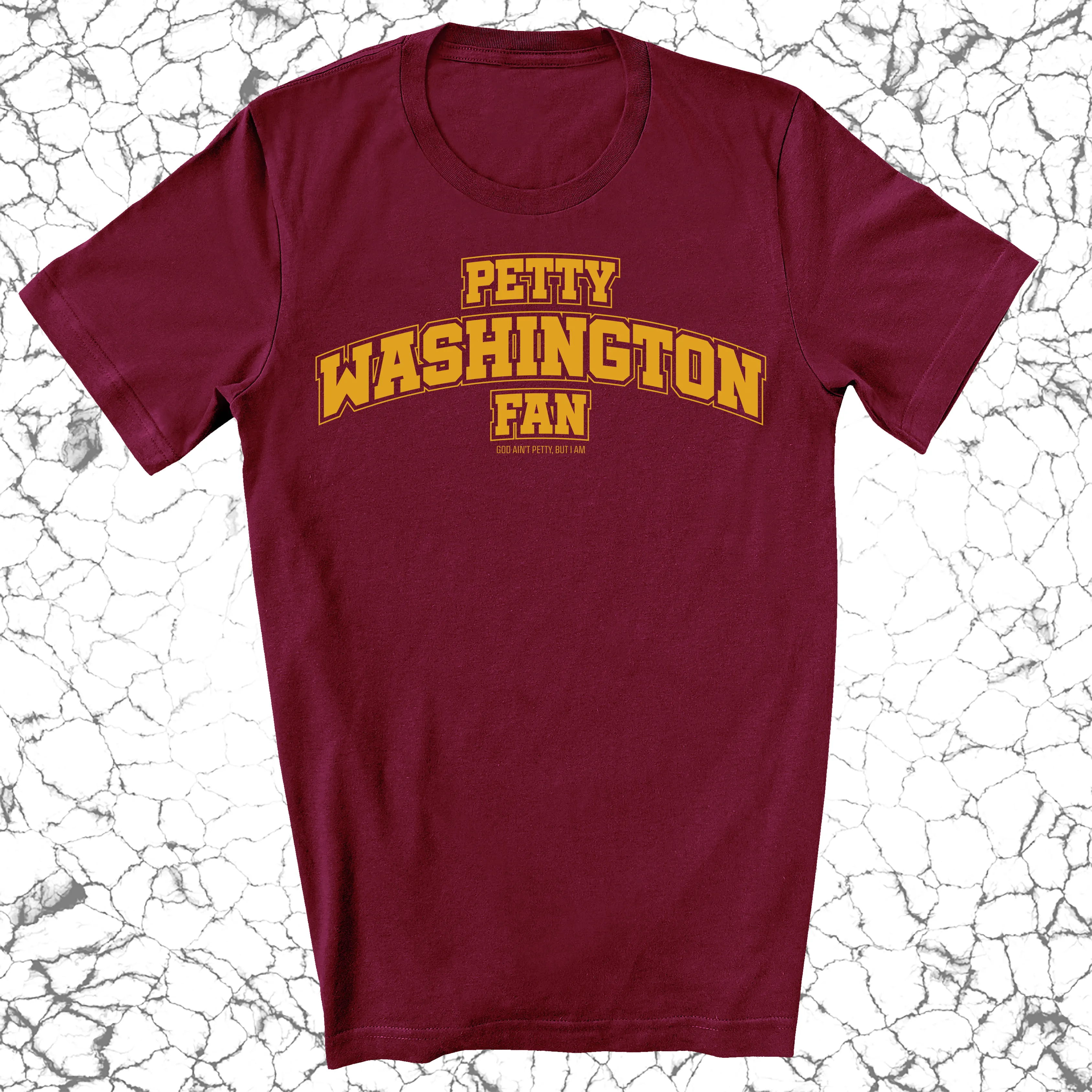 Petty Washington Fan Unisex Tee (Maroon/Gold)