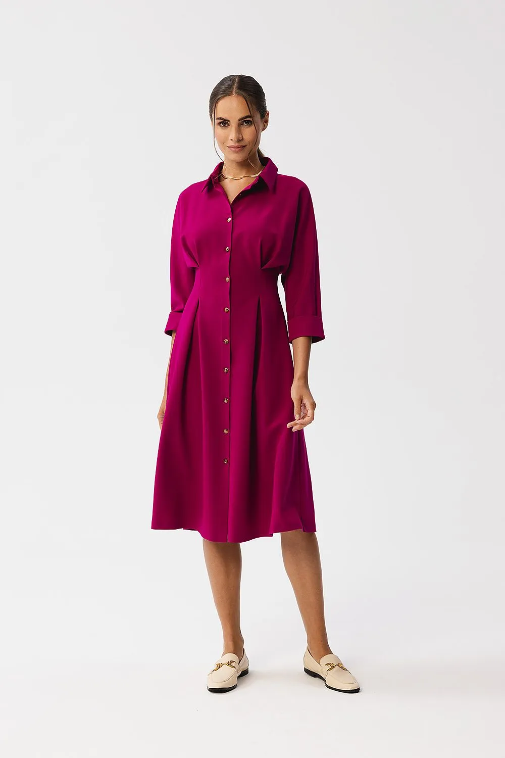 Pleated A-Line Elegance Dress