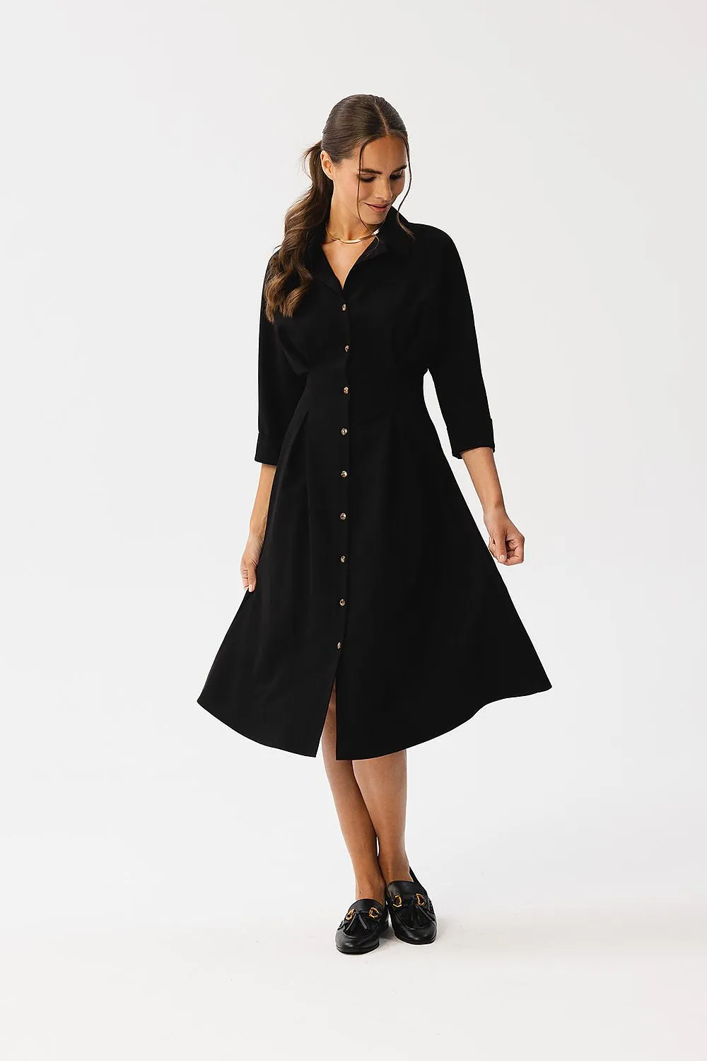 Pleated A-Line Elegance Dress