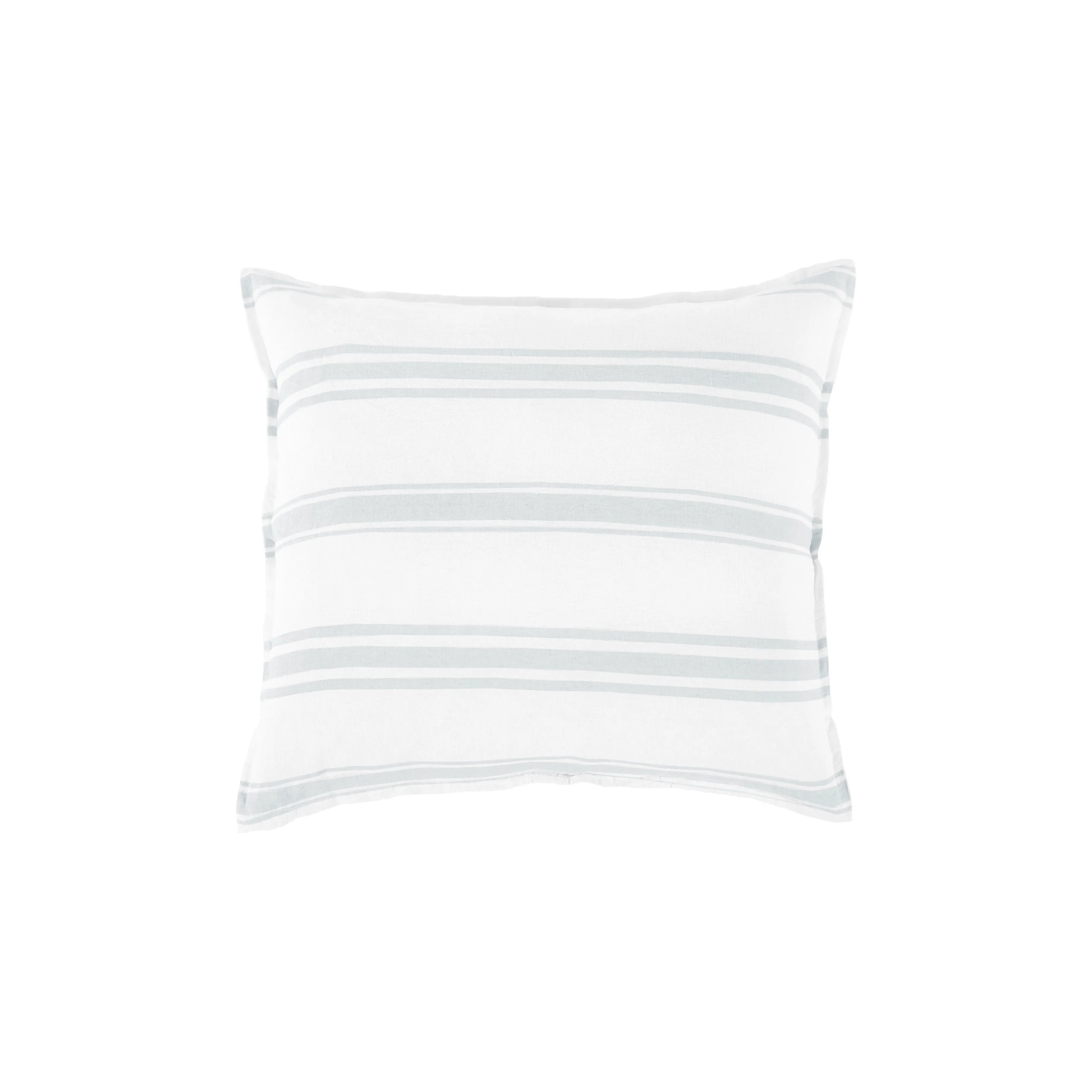 Pom Pom at Home Jackson White & Ocean Striped Linen Duvet Cover and Pillow Shams ~ Available in Queen and King Sizes