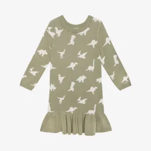 Posh Peanut Poshosaurus Jacquard L/S Dress