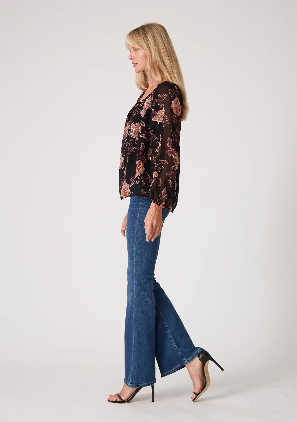 Positano Tie Neck Blouse