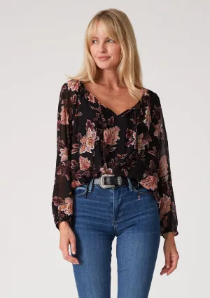 Positano Tie Neck Blouse