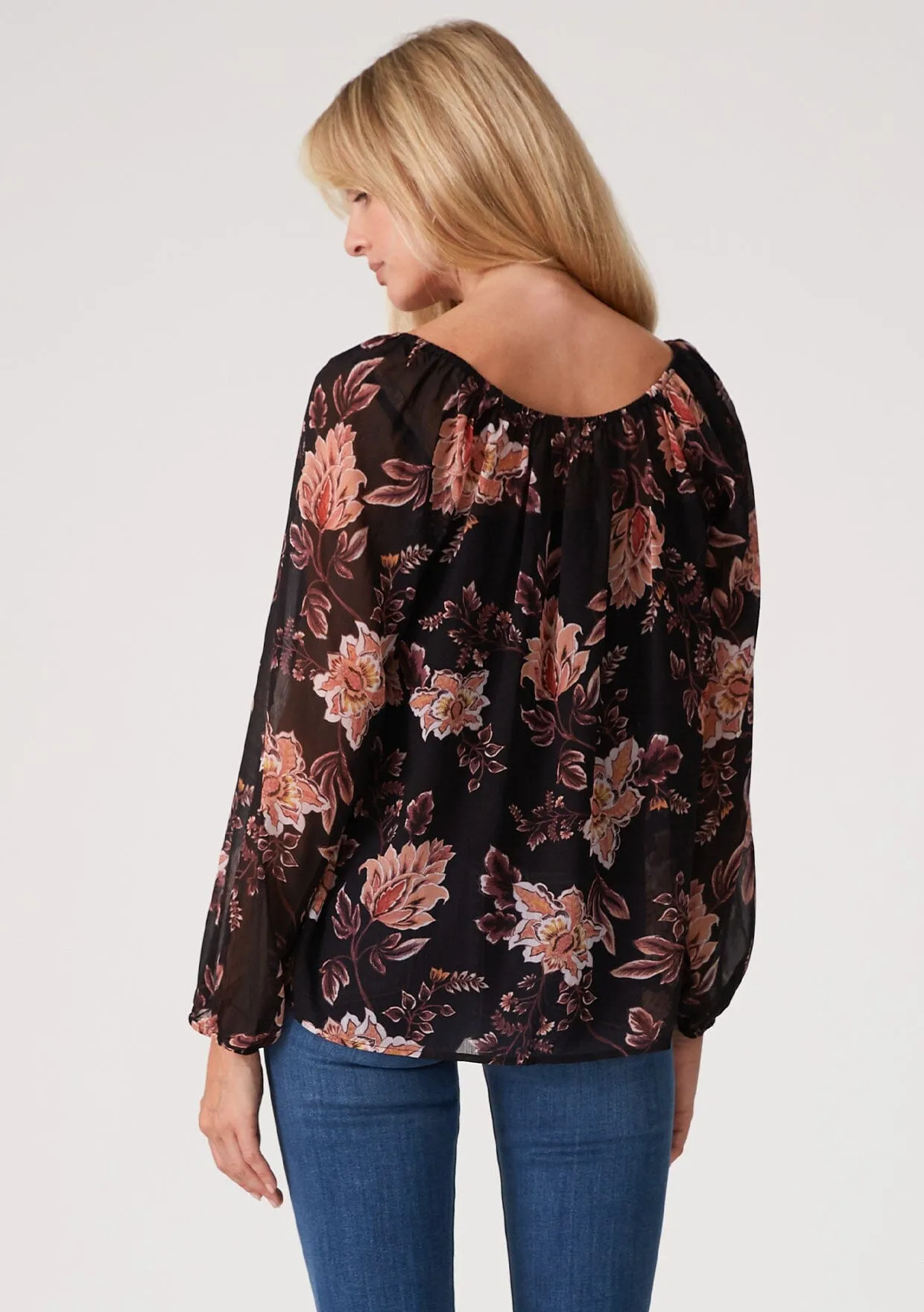 Positano Tie Neck Blouse