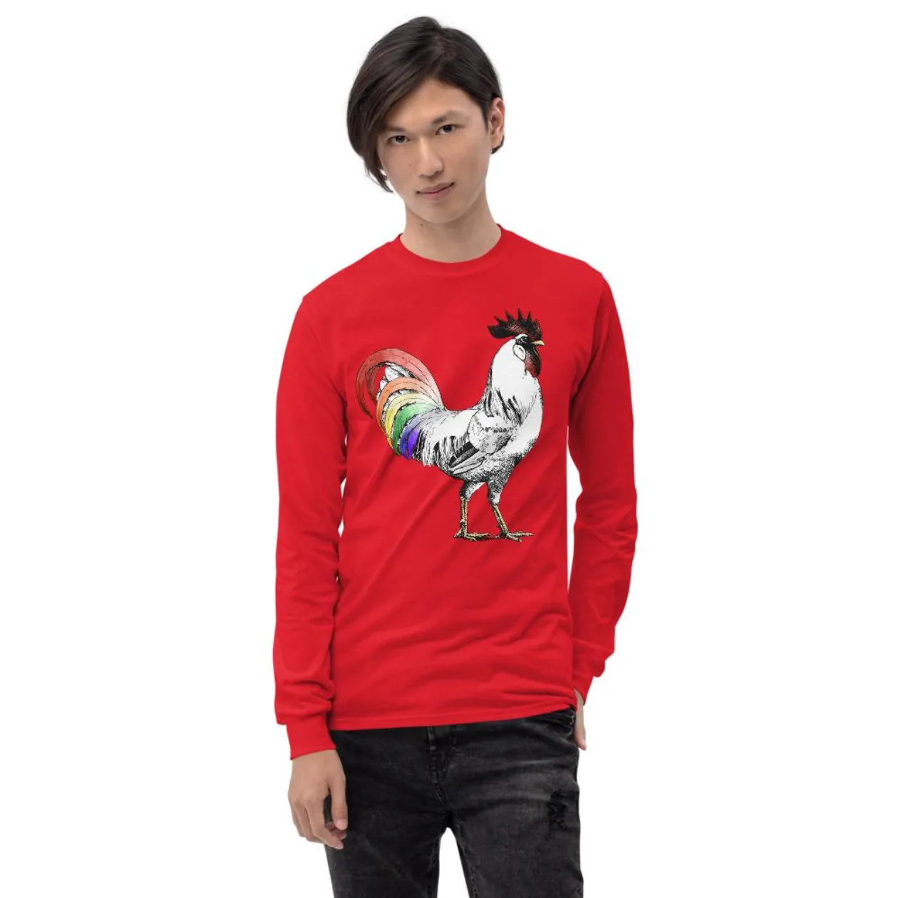 Pride Rooster Long Sleeve Shirt